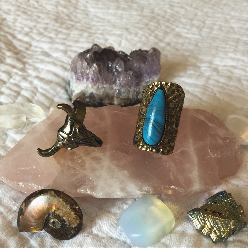 Two Boho fashion rings